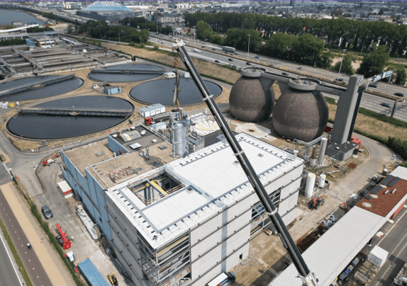 aerial view of Antwerp – Schijnpoort