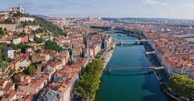 Lyon France skyline